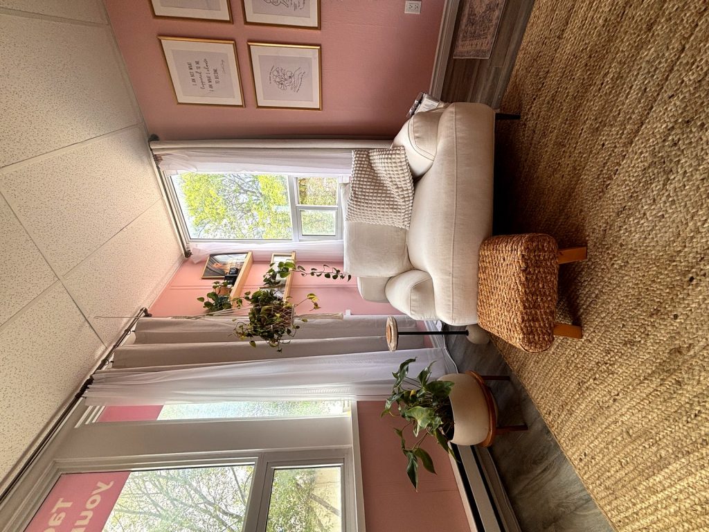 Seating and windows in the Newmarket therapy office